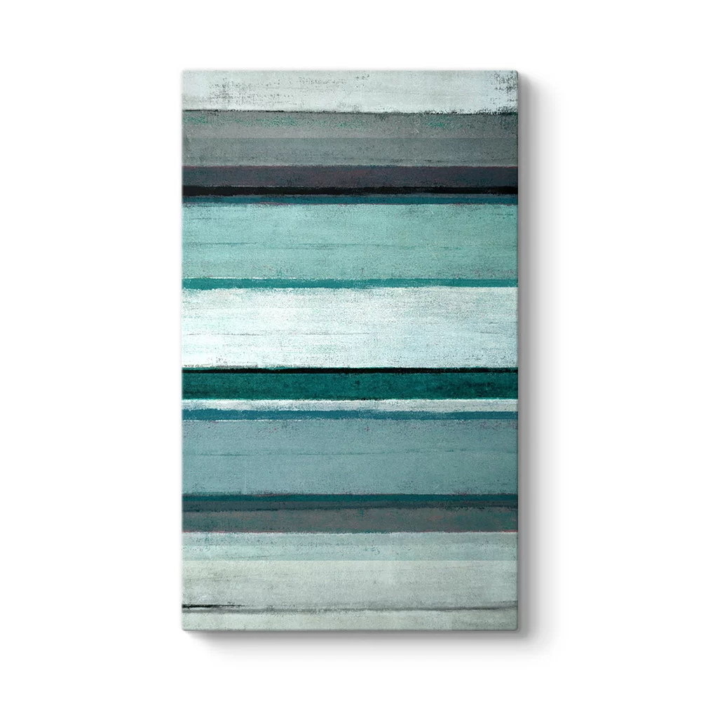 Pastel Mavi Çizgiler Tablo - Model 35